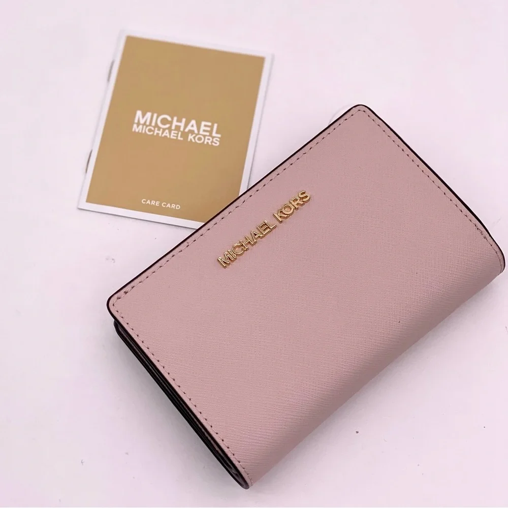 Michael Kors Jet Set Travel Medium Bifold Wallet Pink